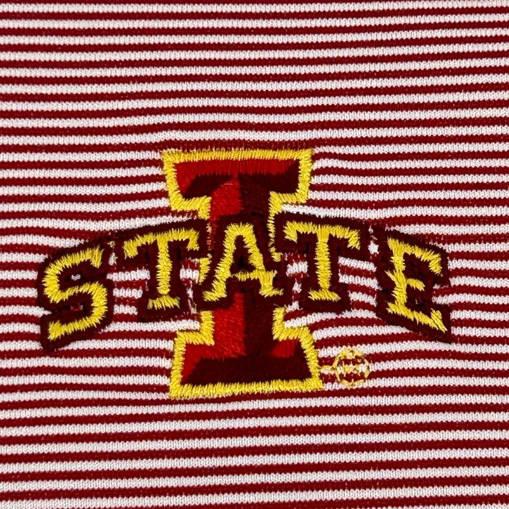 Peter‎ Millar Perth Iowa State Cyclones Pullover Men's XL Red White Stripes NEW